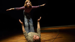 Sydney Lucas and Michael Cerveris. Photo by Joan Marcus