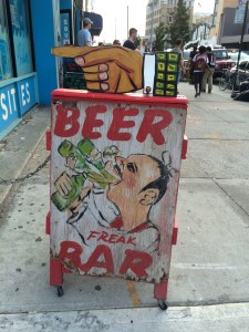 Come on in for a beer at the Freak Bar