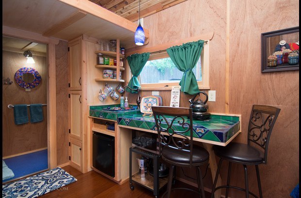 The beautiful Zyl Vardos wheelchair accessible tiny house.