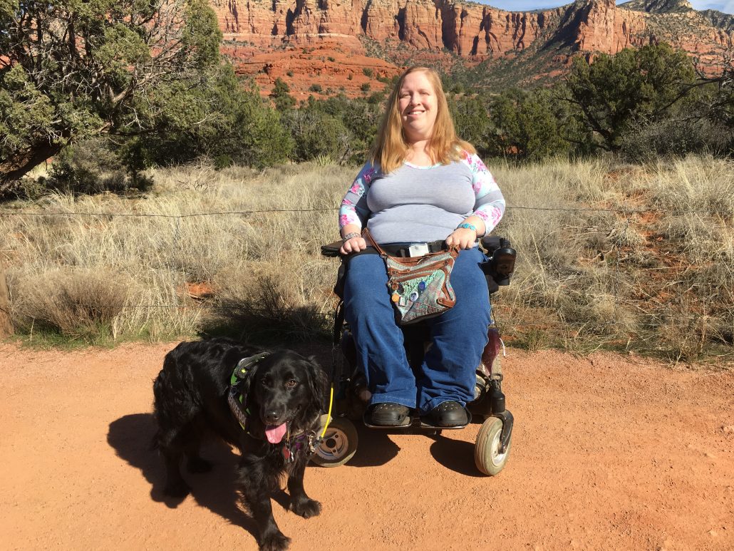 Karin and Aria in Sedona, AZ.