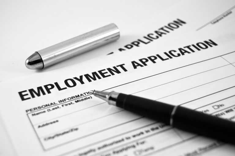 Personal care attendant employment application.