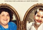 Poster for Mommy Dead and Dearest. Dee Dee Blanchard has a smug smile, and her daughter's face is covered with tubes and bandages.