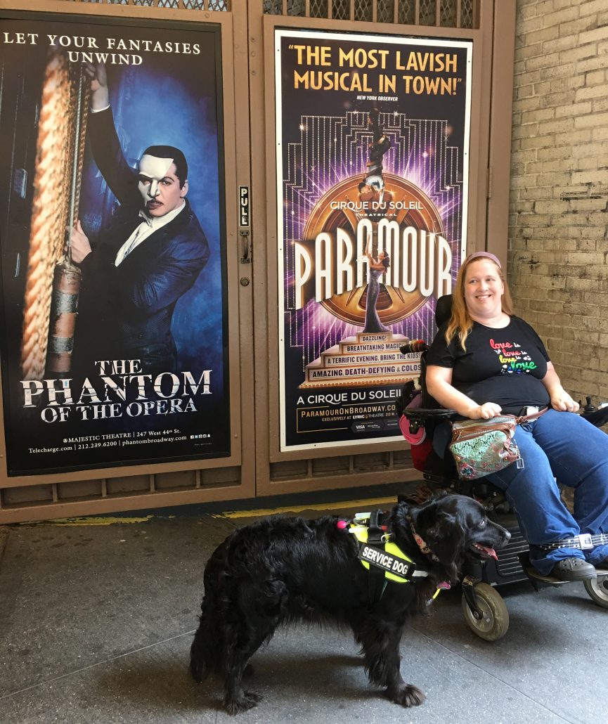Enjoying musical theatre and plays as a person with a disability.
