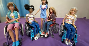 Wheelchair Barbie and Becky, dolls with disabilities review and comparison.